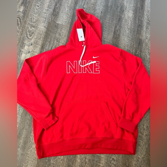 Nike Big & Tall Sportswear Club Fleece Embroidered Hoodie- Size 3XL Tall - Picture 1 of 6
